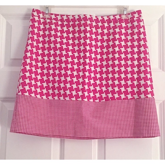 MICHAEL Michael Kors Pink / White Geo Mini Skirt - Picture 1 of 5